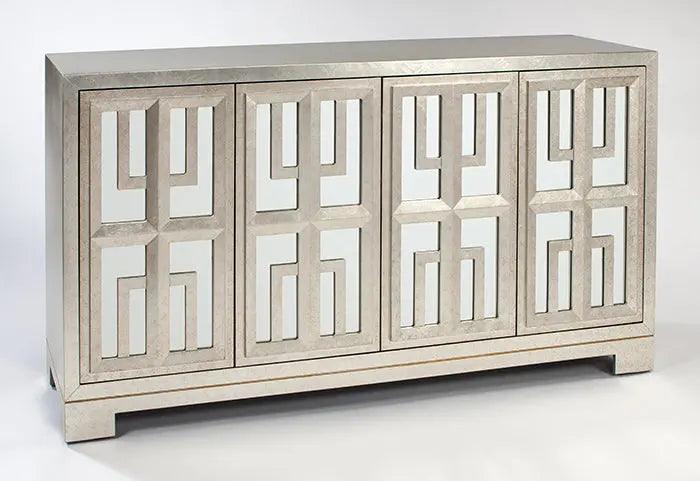 Artmax Buffet 4477-S1 in modern metallic finish. Dimensions: 68″W × 18″D × 38″H. Contemporary storage cabinet ideal for dining rooms, living spaces, or entryways.