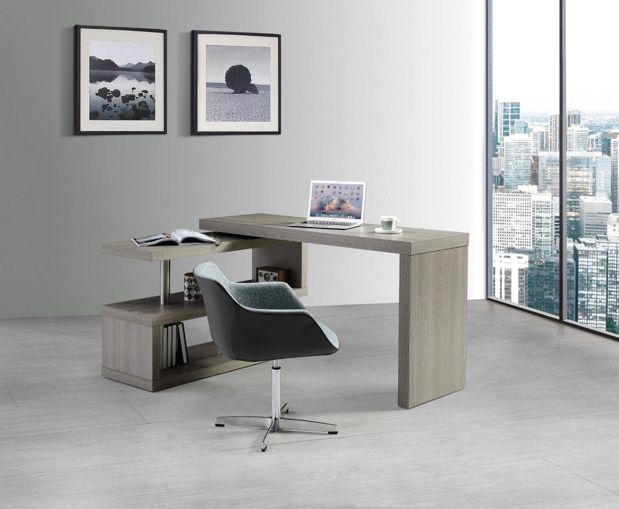 A33 Modern Office Desk In Matte Grey - 17914 - Gr | J&M | Home Elegance USA