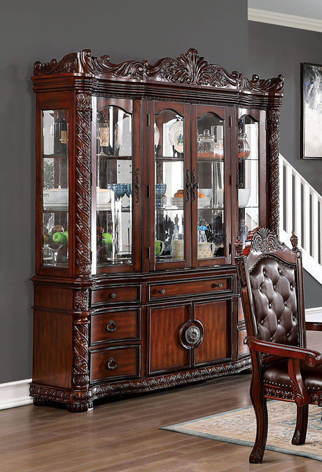 Canyonville - Hutch & Buffet - Brown Cherry - Home Elegance USA