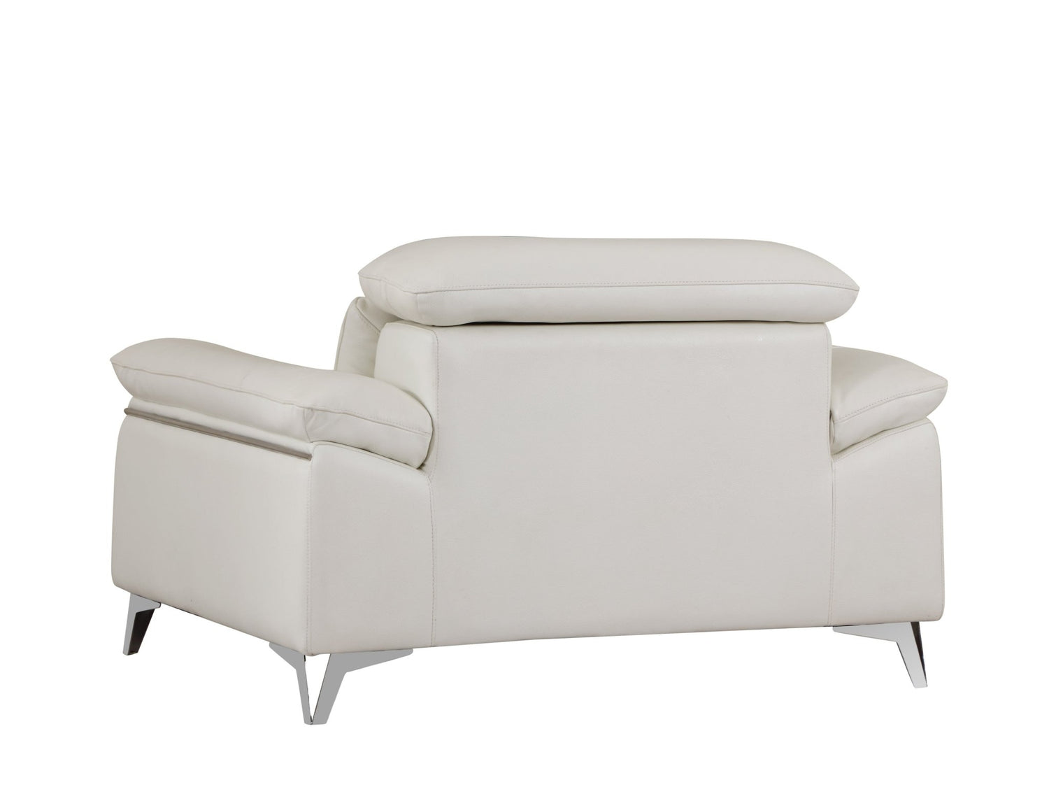 Global United Top Grain Italian Leather Chair - Home Elegance USA