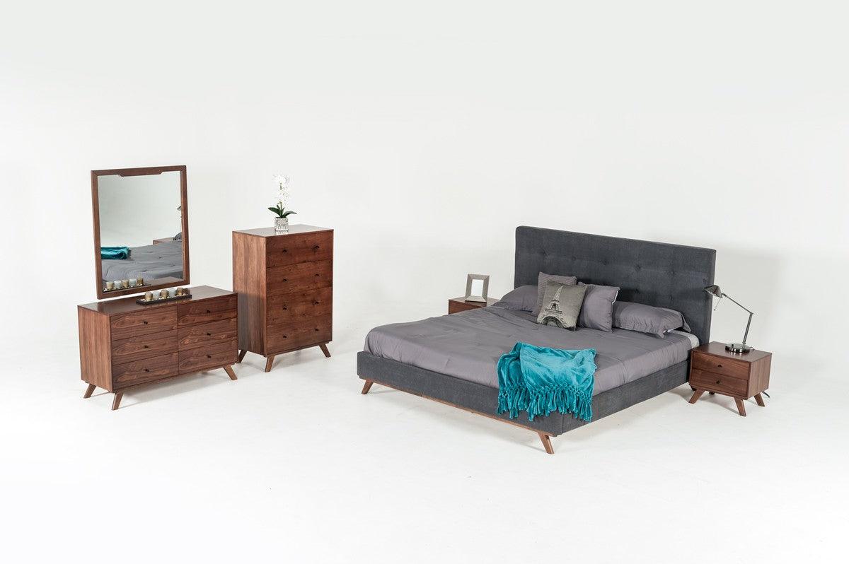 Vig Furniture - Modrest Addison Mid-Century Modern Walnut Dresser - Vgmabr-38-Drs