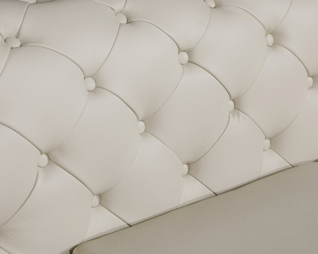 Global United 100% Top Grain Italian Leather chair - Home Elegance USA
