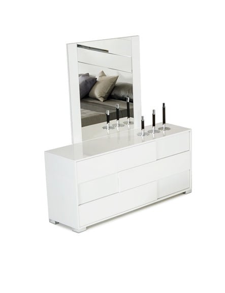 Modrest Monza - Italian Modern White Dresser - Home Elegance USA