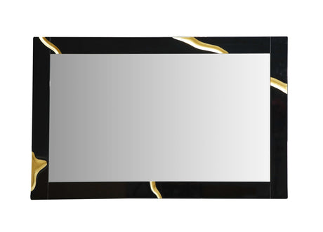 Vig Furniture Modrest Aspen - Modern Black Mirror