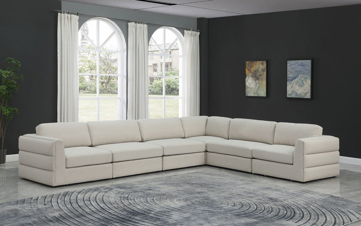Beckham - Modular Sectional 6 Piece - Beige | Home Elegance USA