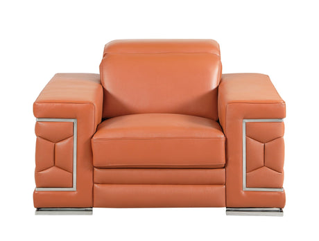 Top Grain Italian Leather Chair - Home Elegance USA