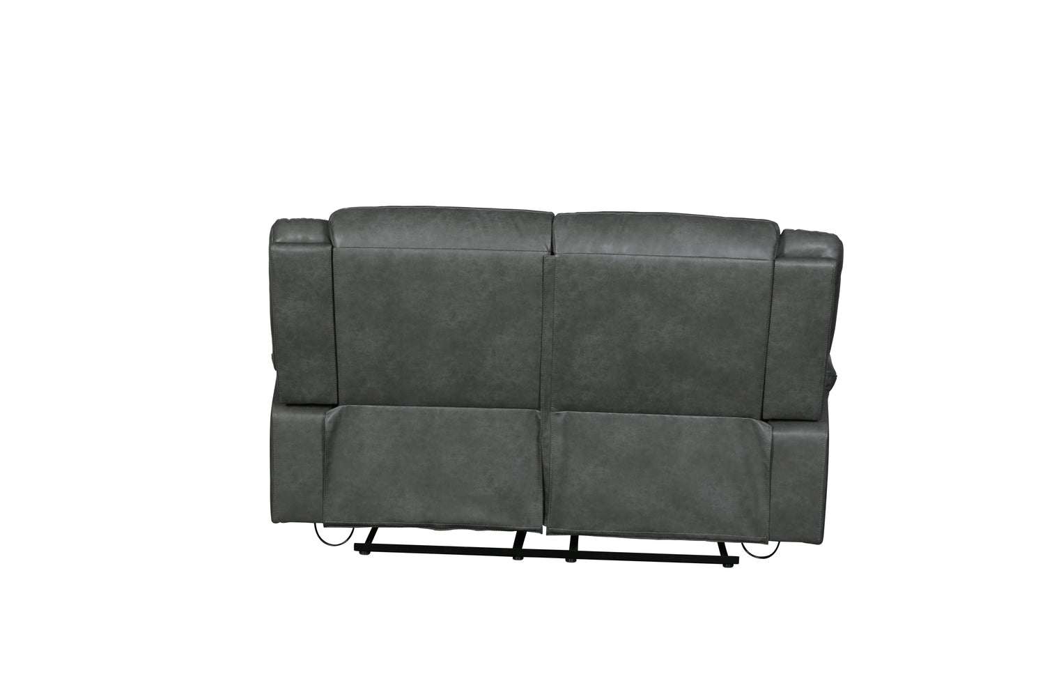 Global United Transitional Leather-Air Reclining Loveseat Home Elegance USA