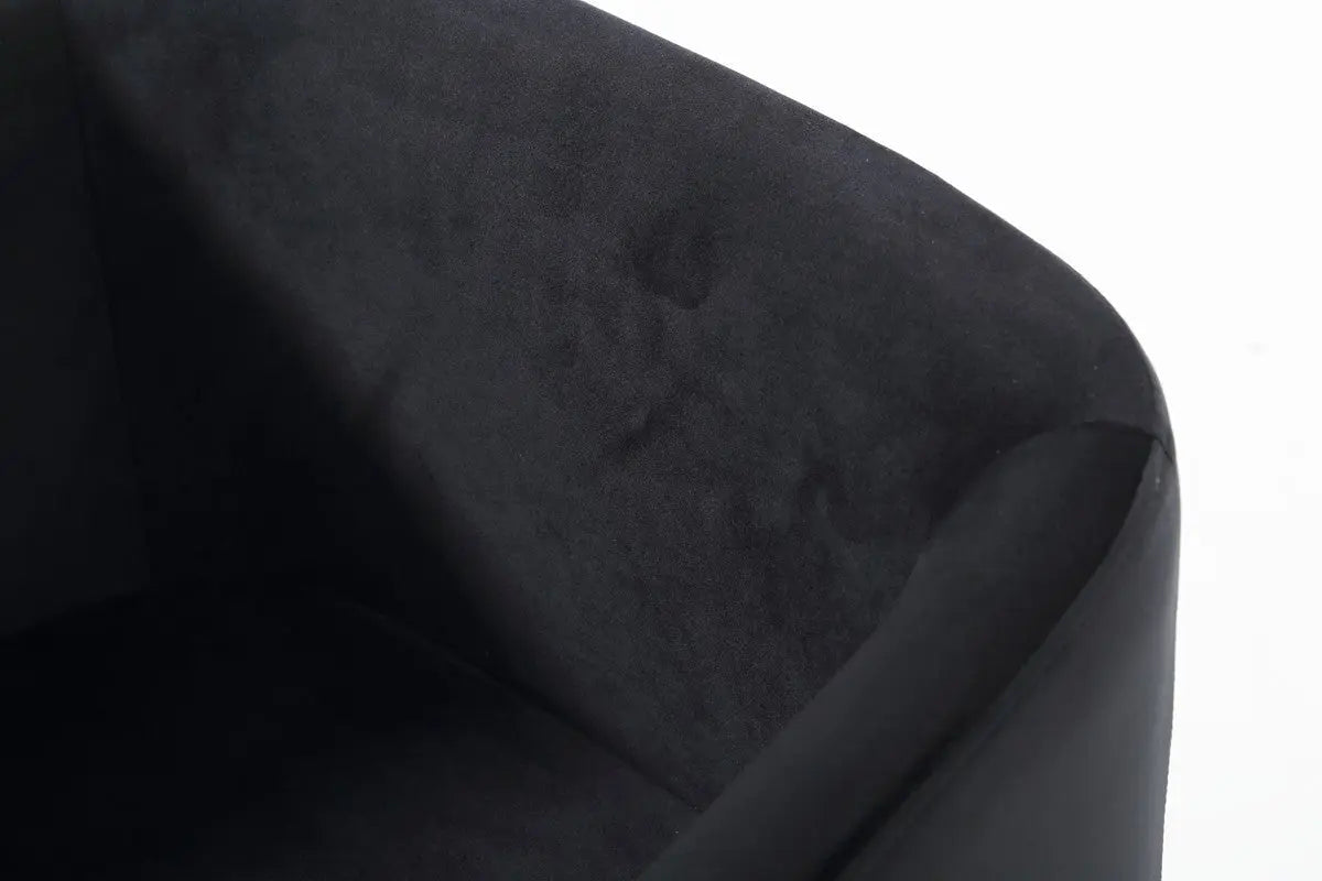 Vig Furniture - Modrest Yukon Modern Black Velvet & Gold Dining Chair - Vgvcb8362-Blkgld