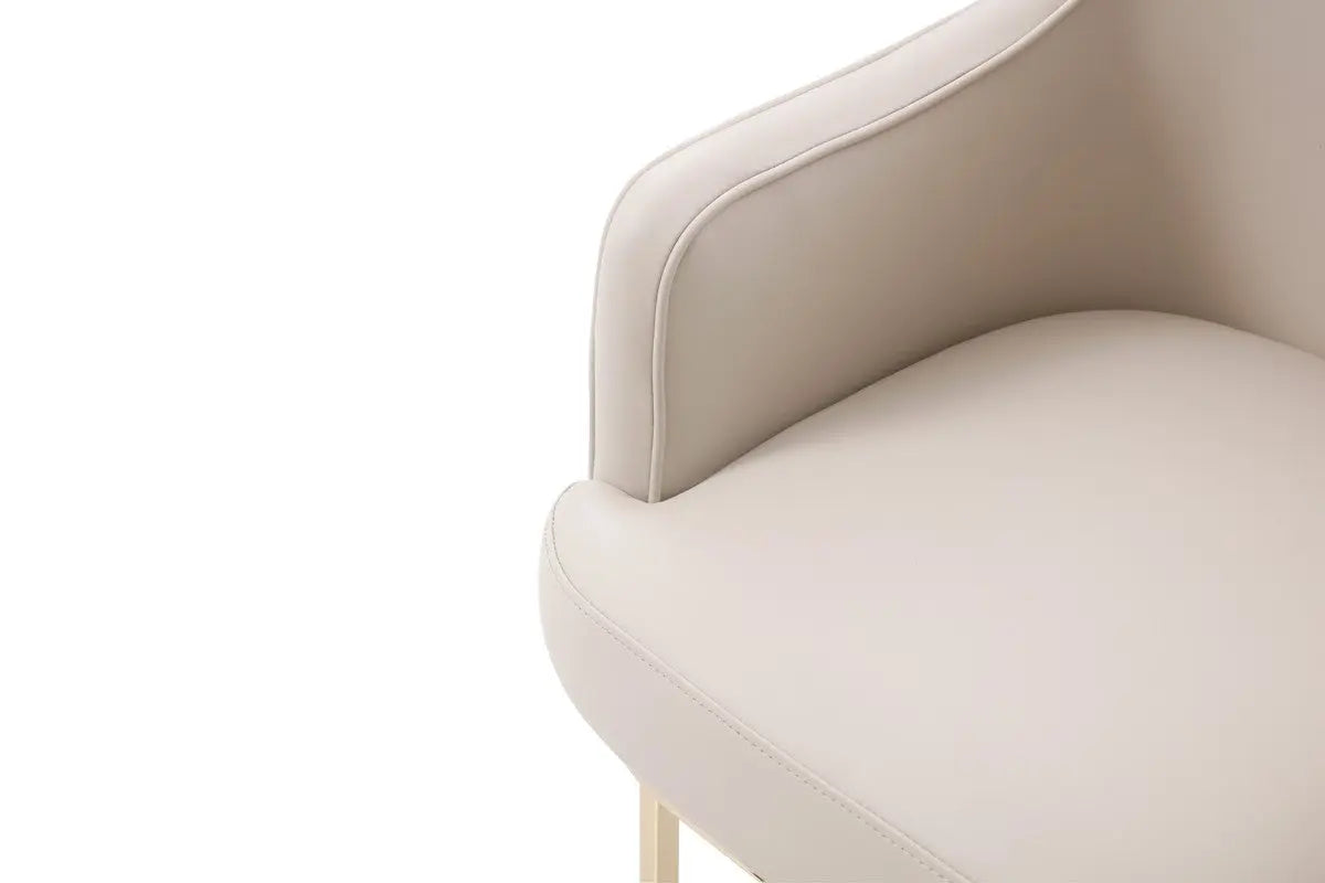 Vig Furniture - Modrest Tyler Modern Grey & Gold Dining Chair - Vgvcb8599-Ltgry