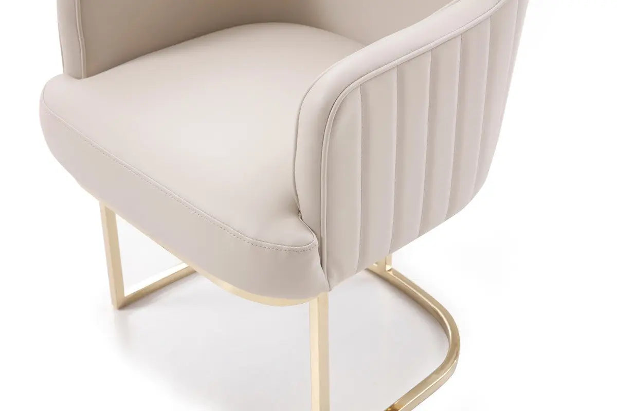 Vig Furniture - Modrest Tyler Modern Grey & Gold Dining Chair - Vgvcb8599-Ltgry