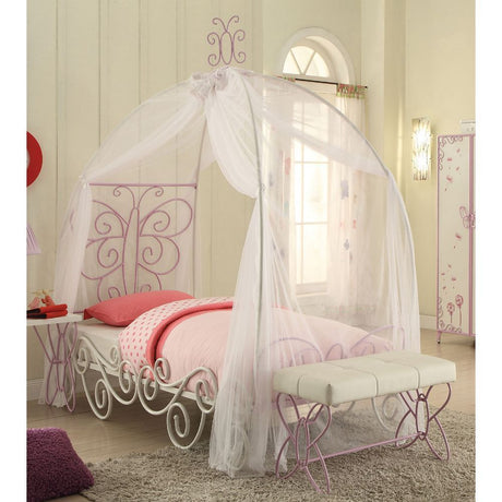 ACME Priya II Twin Bed in White & Light Purple 30530T - Home Elegance USA