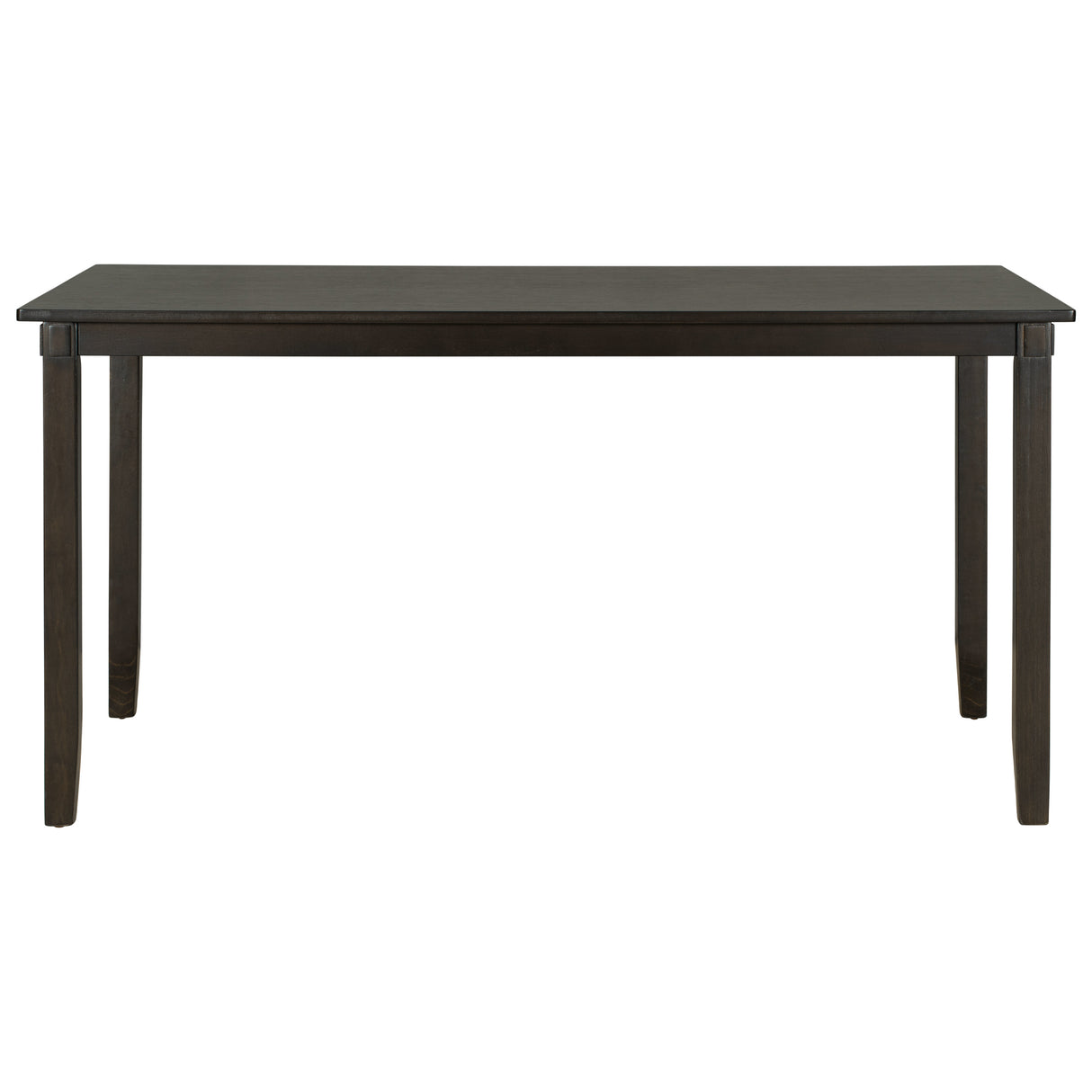 TREXM 6-Piece Kitchen Dining Table Set Wooden Rectangular Dining Table, 4 Fabric Chairs and Bench Family Furniture (Espresso) - Home Elegance USA