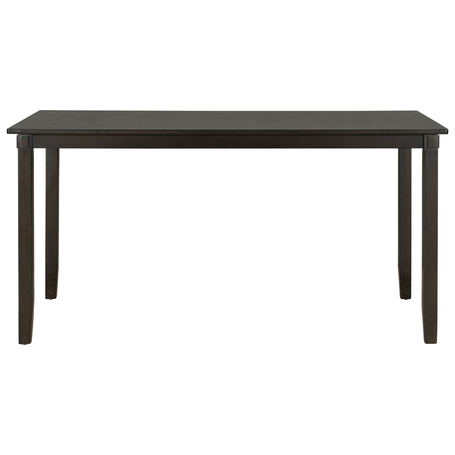 TREXM 6-Piece Kitchen Dining Table Set Wooden Rectangular Dining Table, 4 Fabric Chairs and Bench Family Furniture (Espresso) - Home Elegance USA