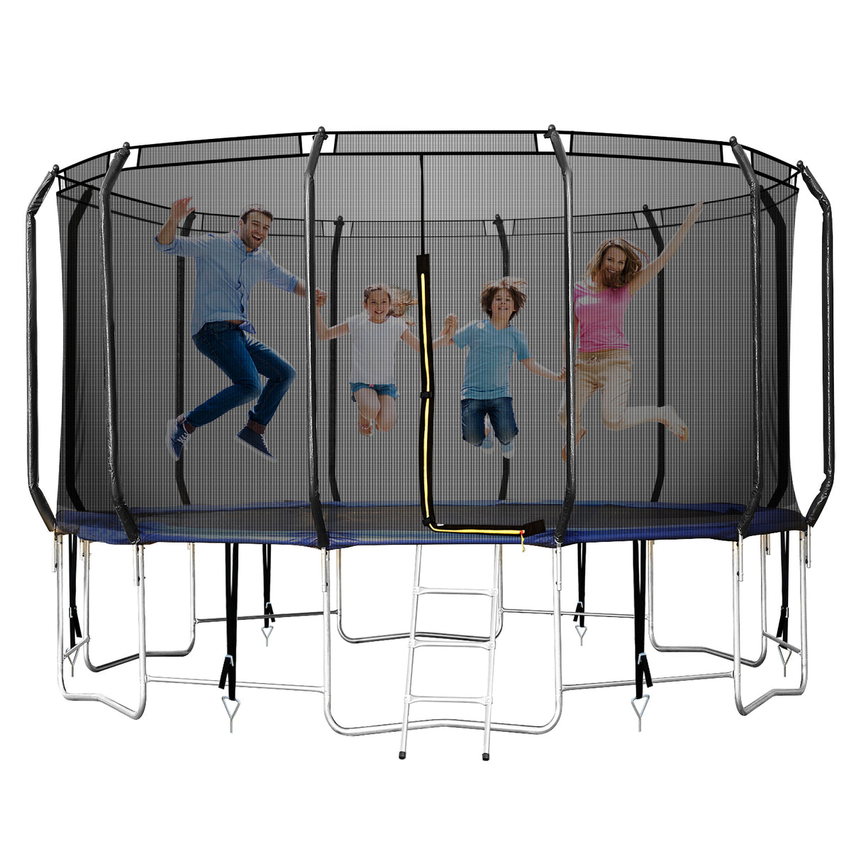 16 FT Easy Assembly Trampoline for Family,Outdoor Jumping Trampoline with Safety Enclosure Net | Home Elegance USA
