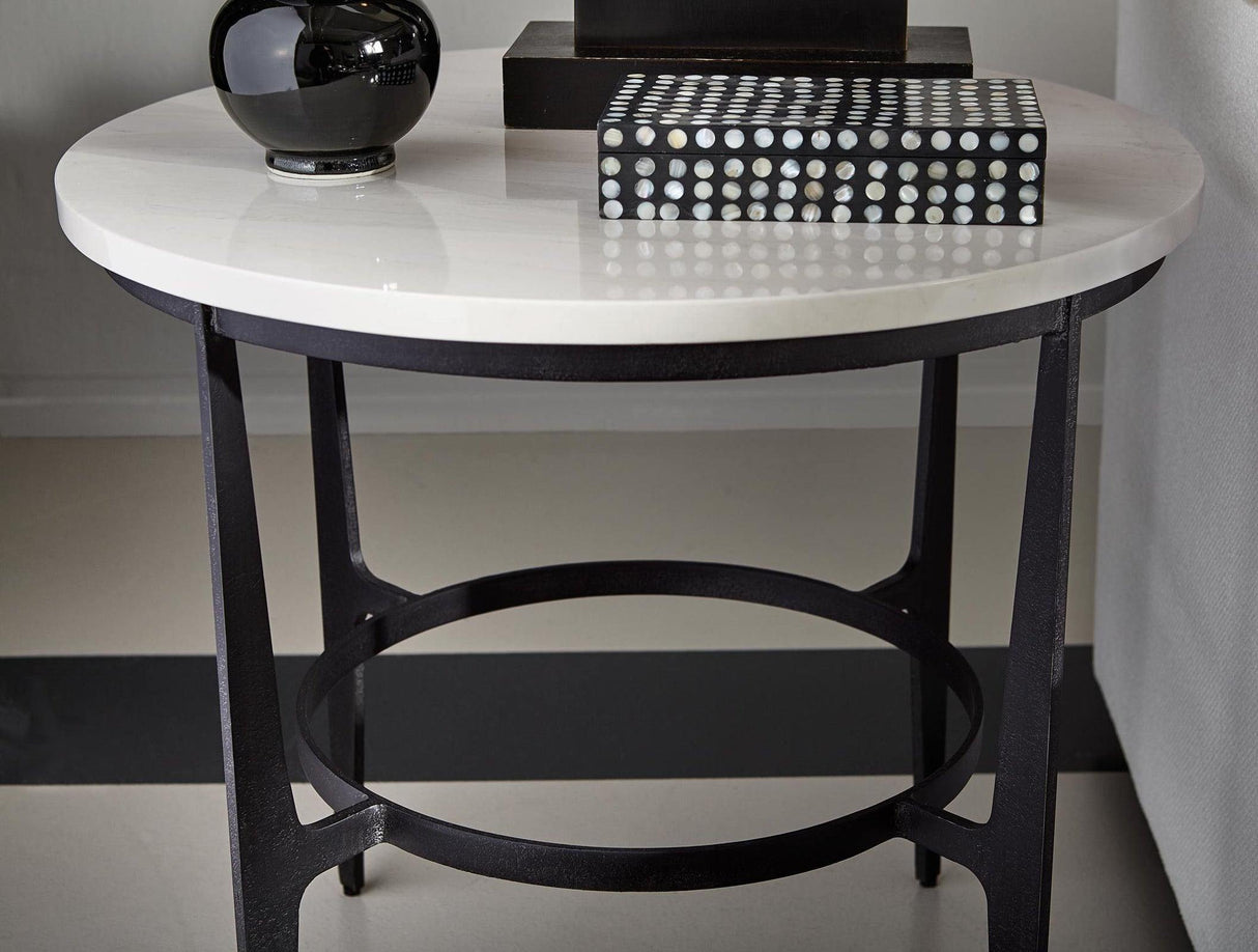 Avondale Round Metal End Table | Bernhardt | Home Elegance USA