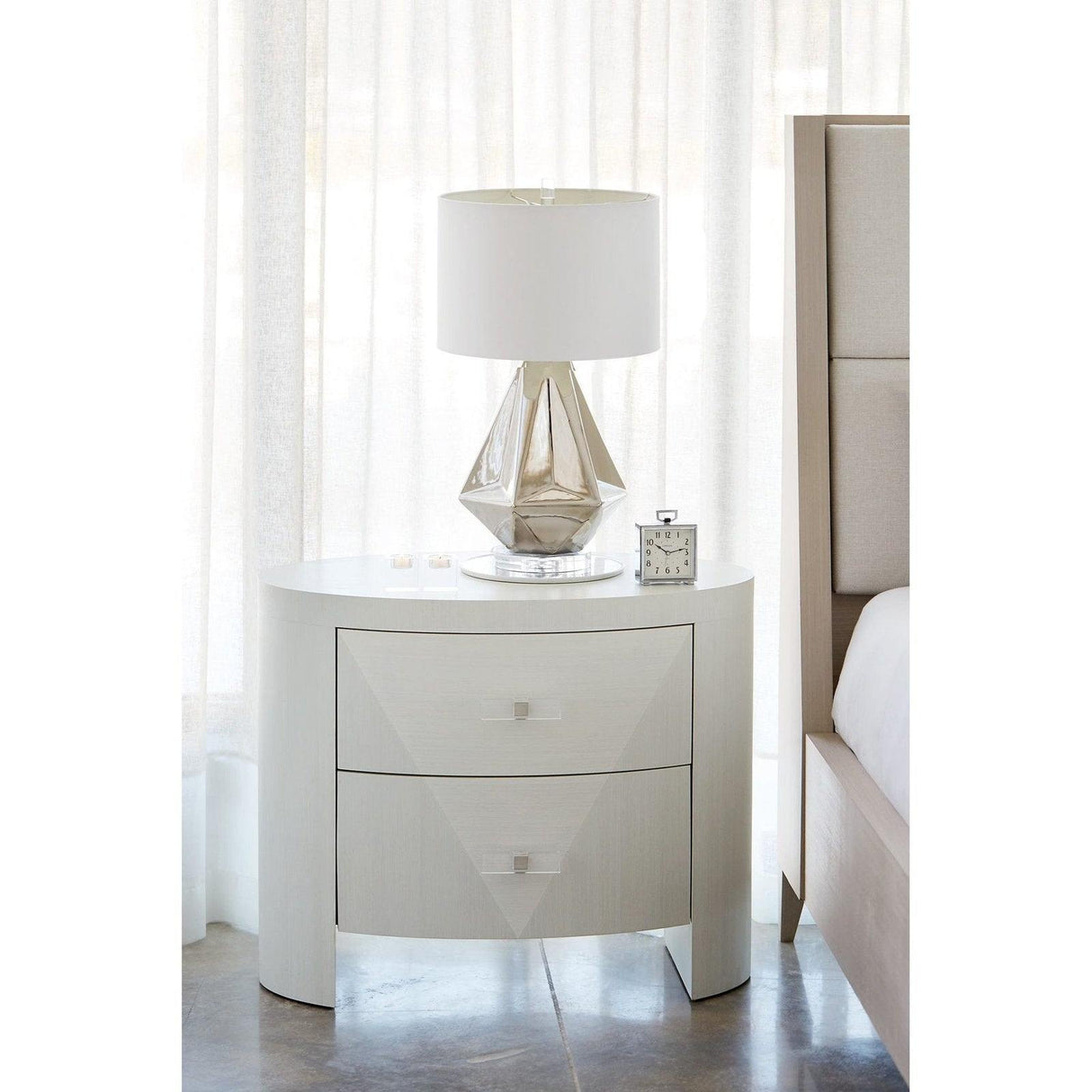 Axiom Oval Nightstand | Bernhardt | Home Elegance USA