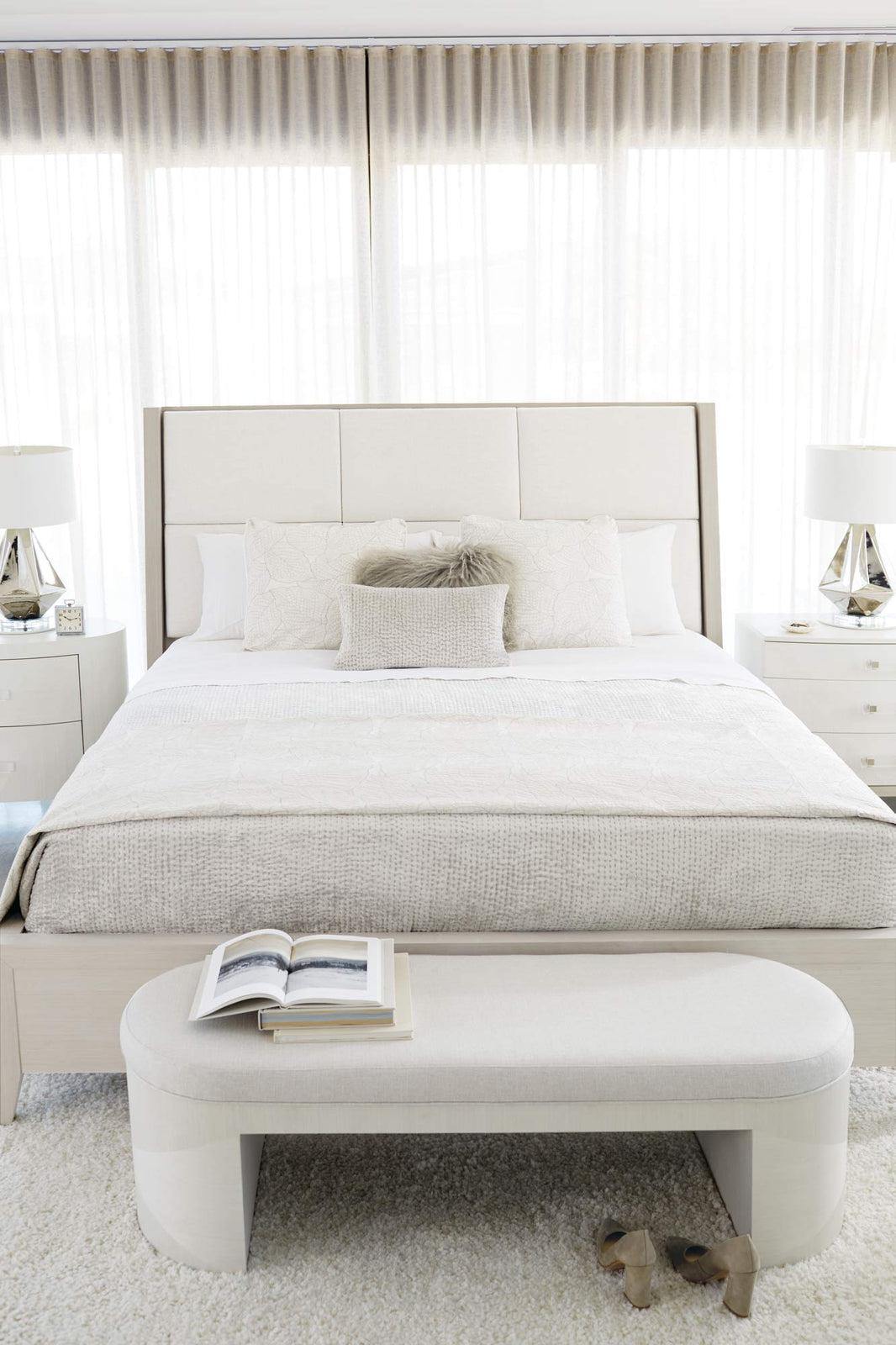 Axiom Upholstered Panel Bed 66" | Bernhardt | Home Elegance USA