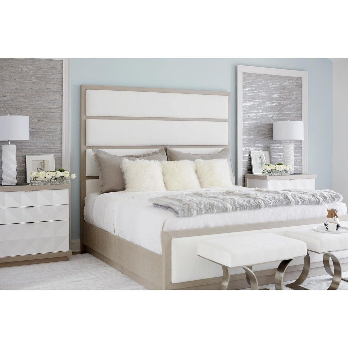 Axiom Upholstered Panel Bed 72" | Bernhardt | Home Elegance USA