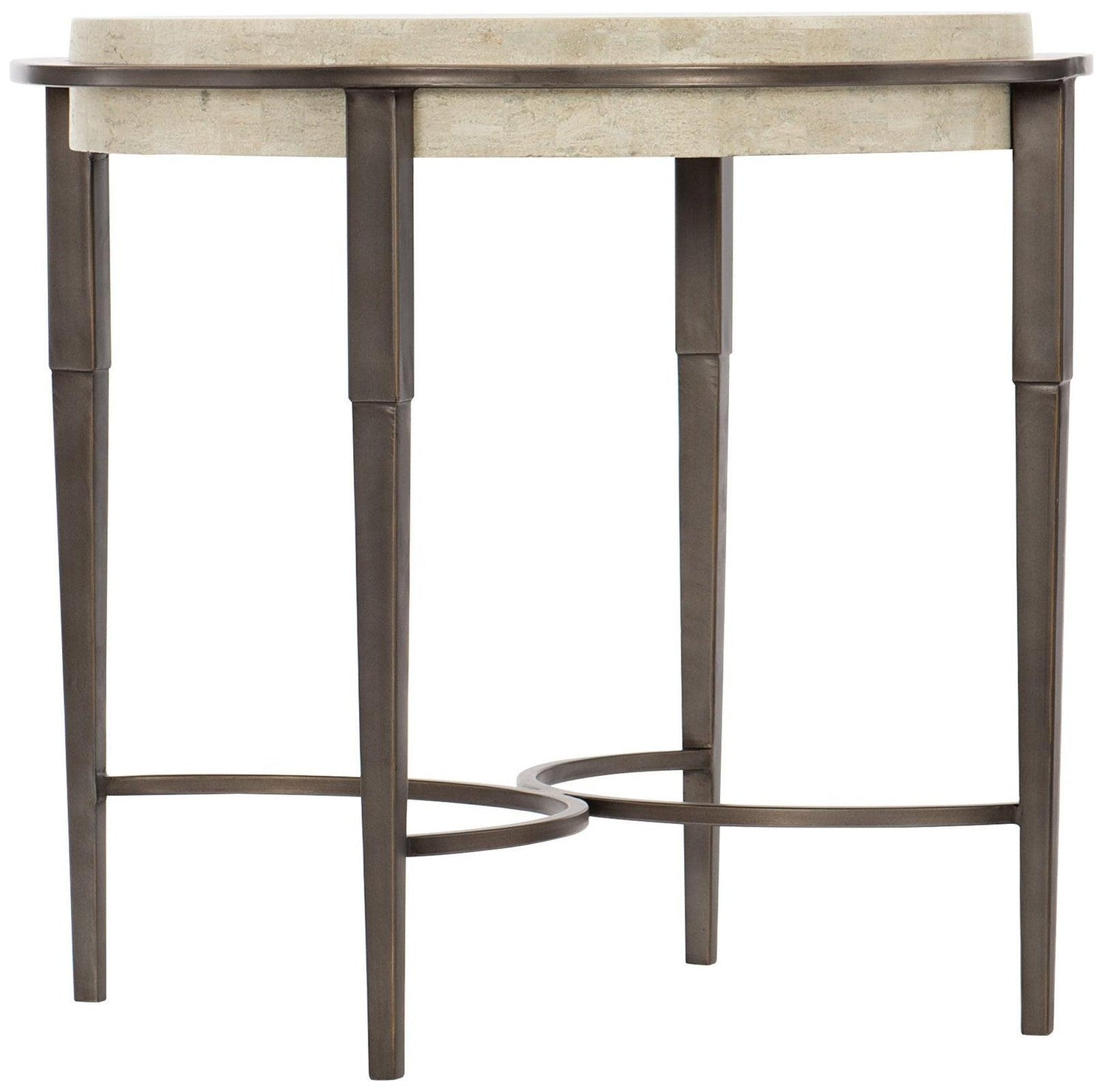 Barclay Metal Round Chairside Table | Bernhardt | Home Elegance USA