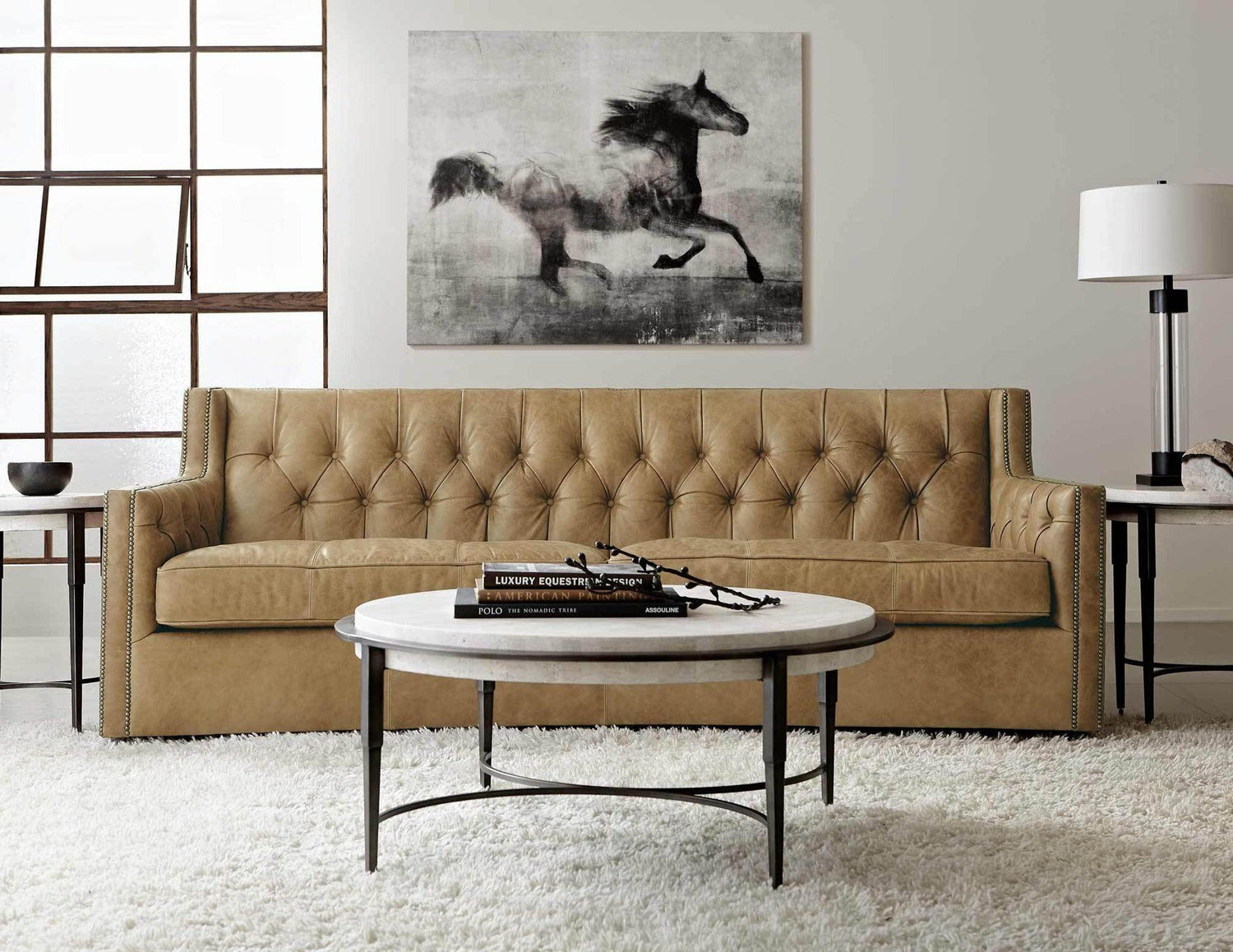 Barclay Metal Round Drink Table | Bernhardt | Home Elegance USA
