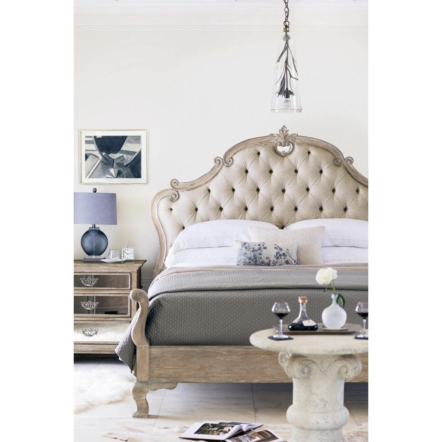 Campania Upholstered Panel Bed Ii - King | Bernhardt | Home Elegance USA