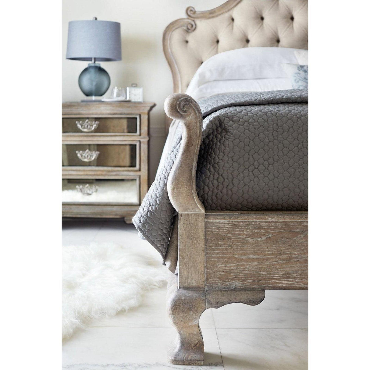 Campania Upholstered Panel Bed Ii - King | Bernhardt | Home Elegance USA