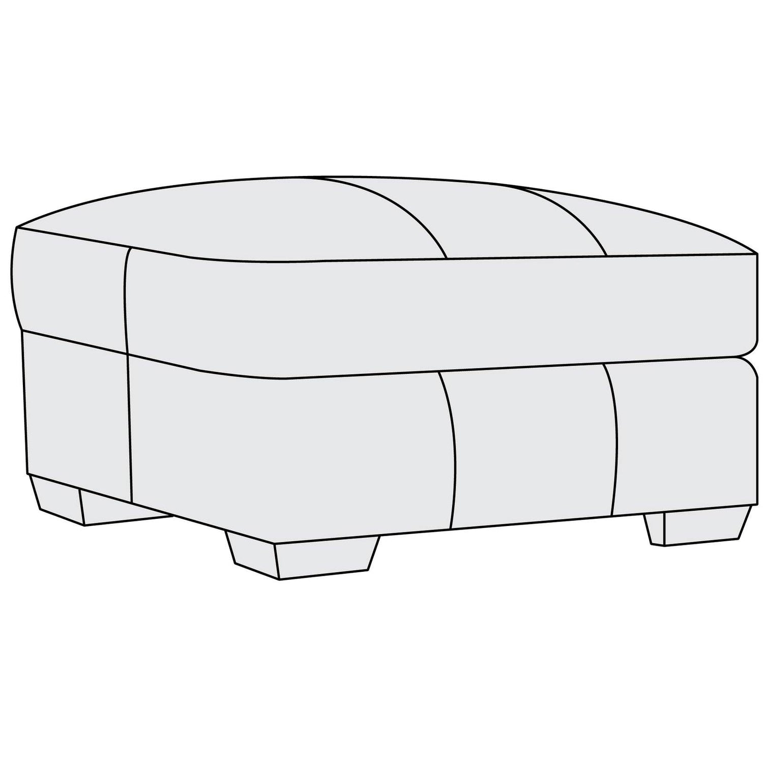 Dawkins Leather Ottoman | Bernhardt | Home Elegance USA