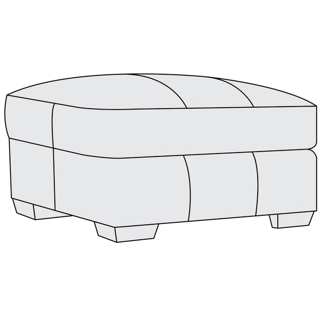 Dawkins Leather Ottoman | Bernhardt | Home Elegance USA