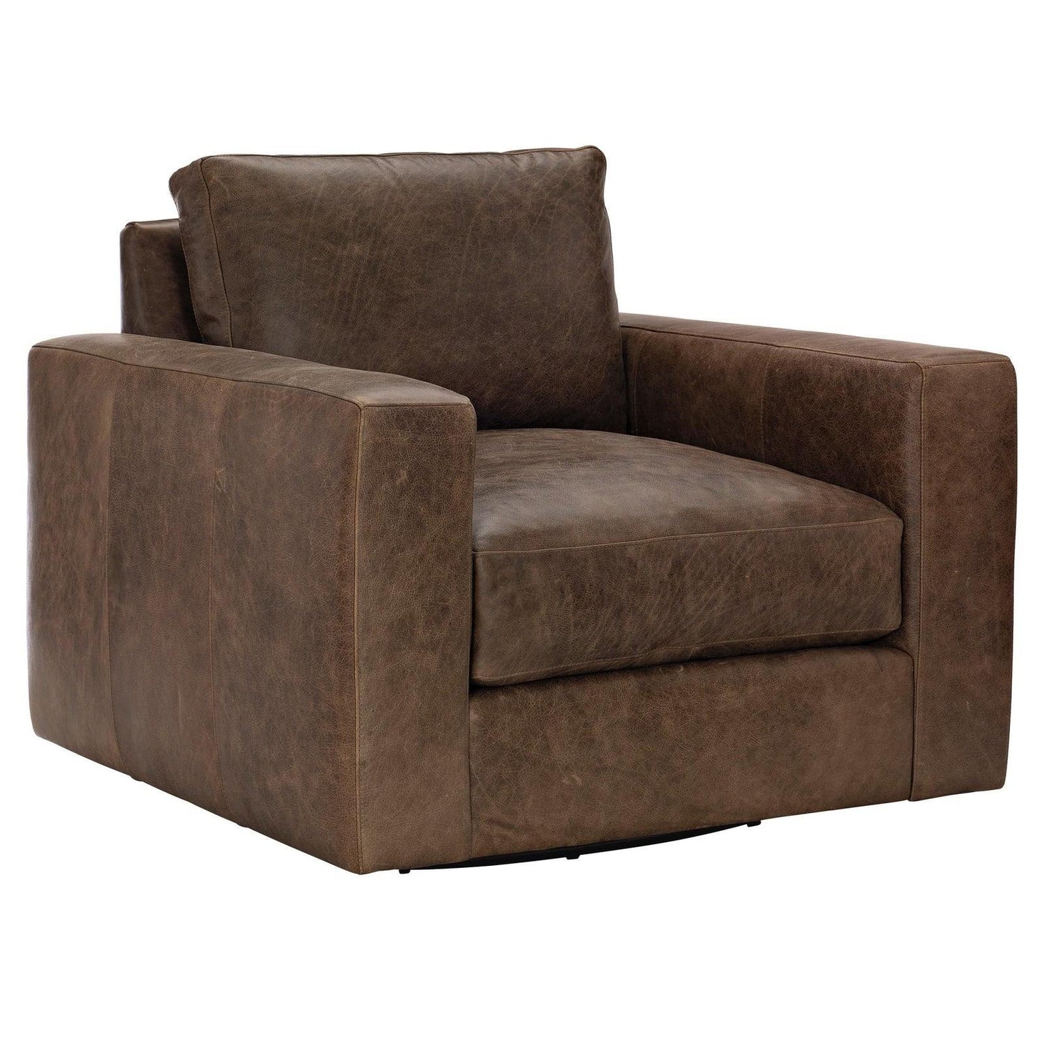 Dawkins Leather Swivel Chair | Bernhardt | Home Elegance USA
