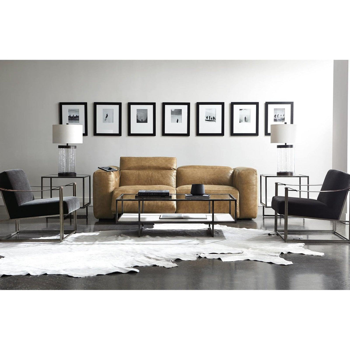 Dekker Chair In Burnished Hammered Iron | Bernhardt | Home Elegance USA