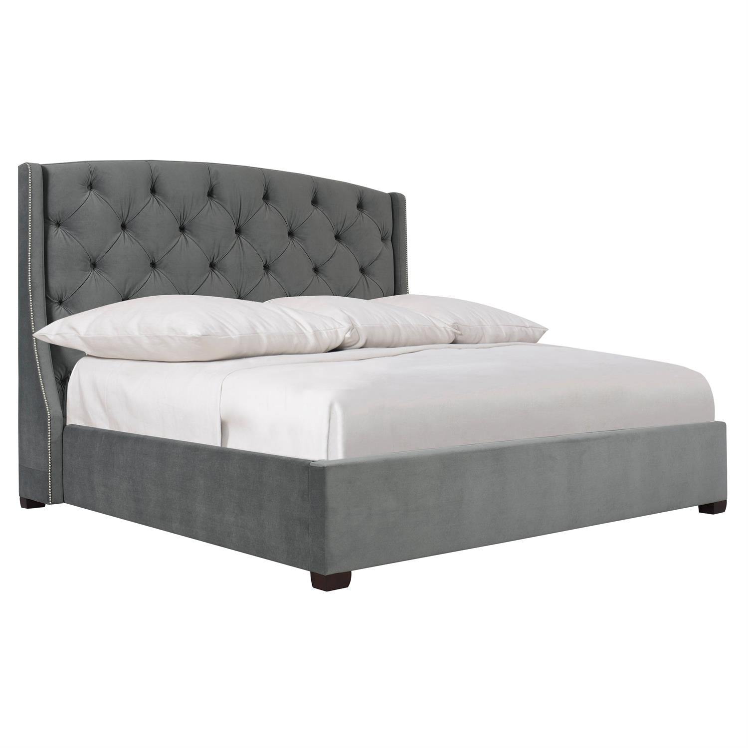 Bernhardt Interiors Jordan Button-Tufted Wing Bed 64" - Home Elegance USA