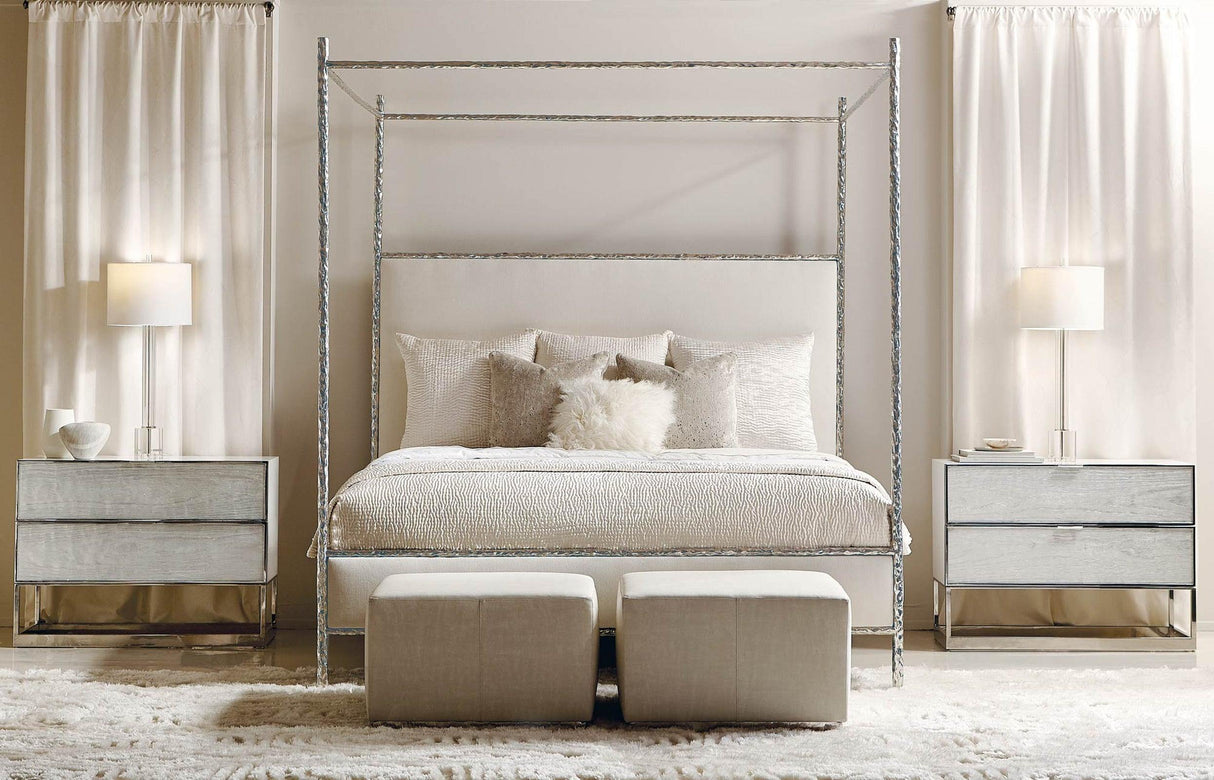 Bernhardt Interiors Odette Upholstered Canopy Bed - King - Home Elegance USA