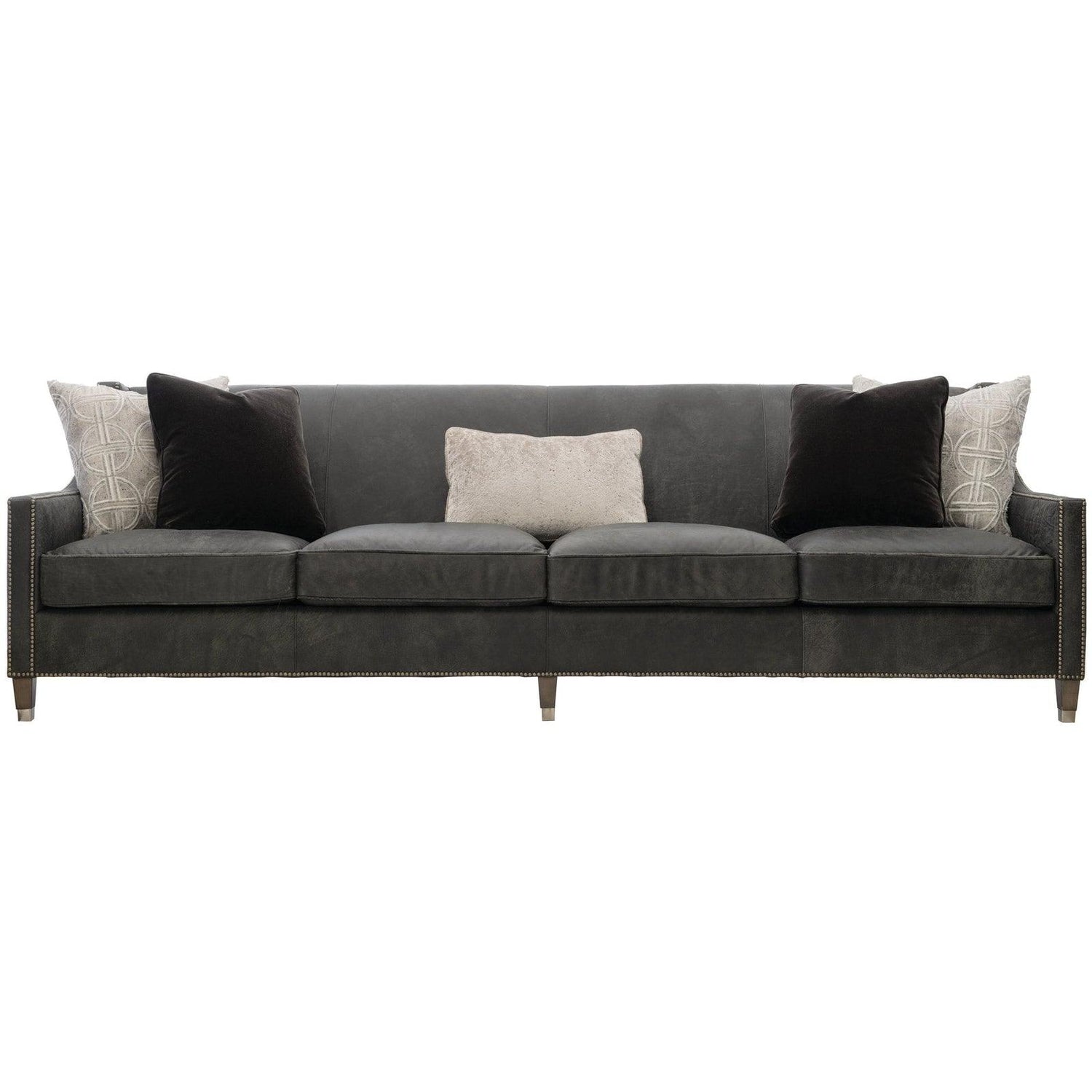 Bernhardt Interiors Palisades Leather Sofa 108" - Home Elegance USA