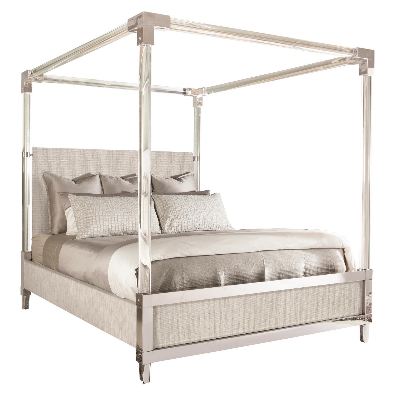 Bernhardt Interiors Rayleigh Fabric Canopy Bed - King - Home Elegance USA