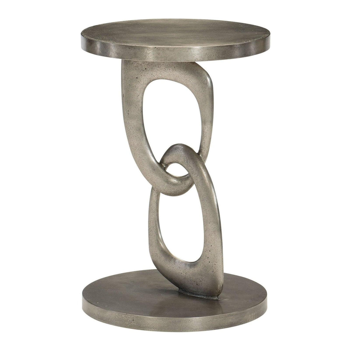 Bernhardt Linea Metal Interlocking Round Chairside Table - Home Elegance USA