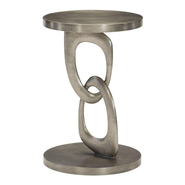 Bernhardt Linea Metal Interlocking Round Chairside Table - Home Elegance USA