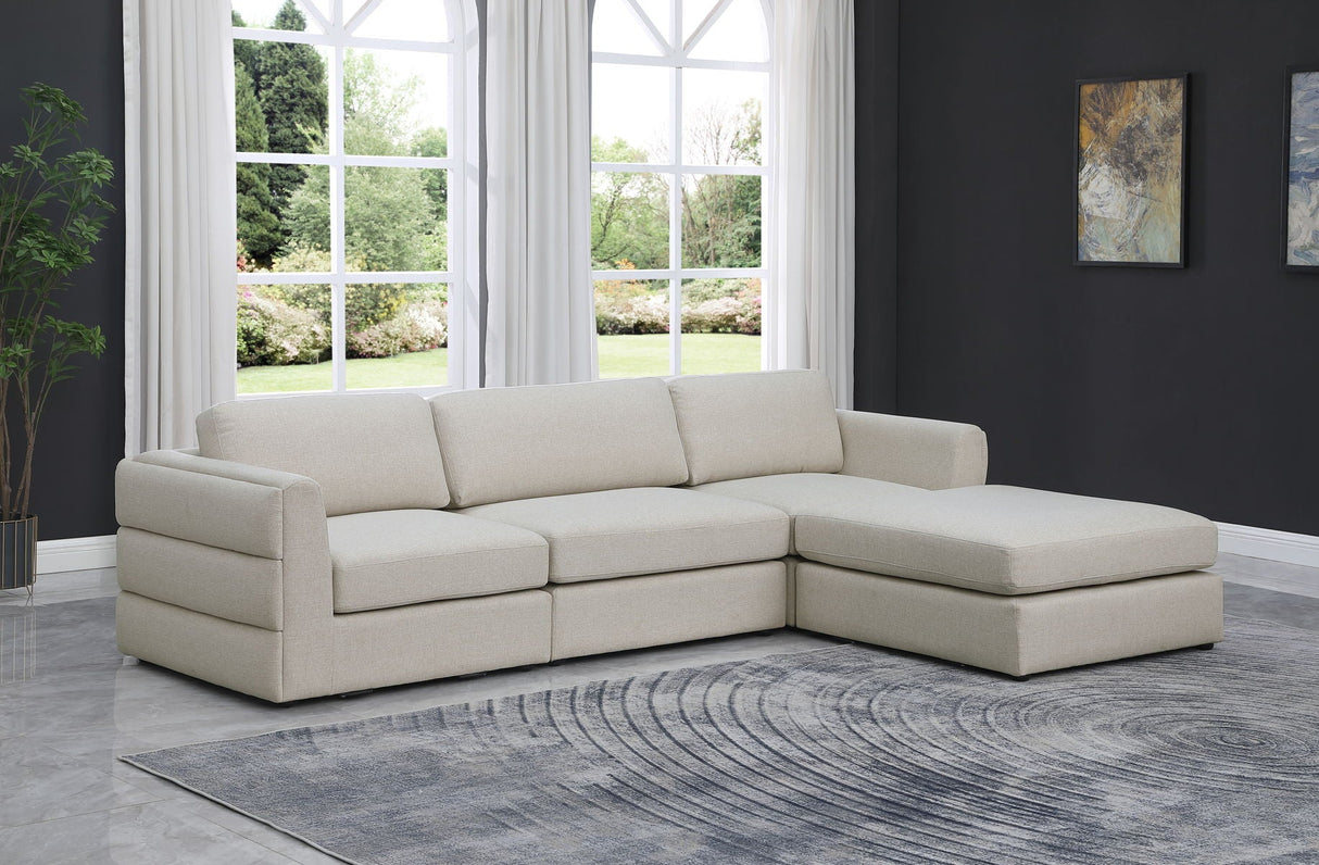 Beckham - Modular Sectional 4 Piece - Beige | Home Elegance USA