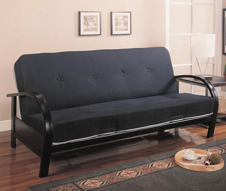 Coaster Furniture - Black Contemporary Futon Frame - 300159