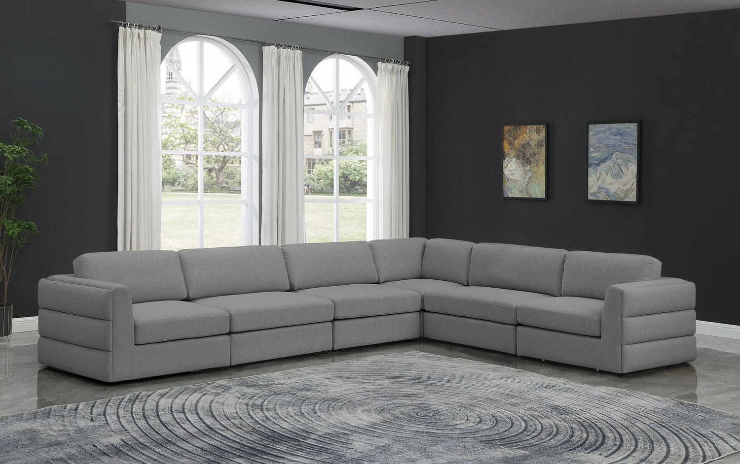 Beckham - Modular Sectional - Gray | Home Elegance USA