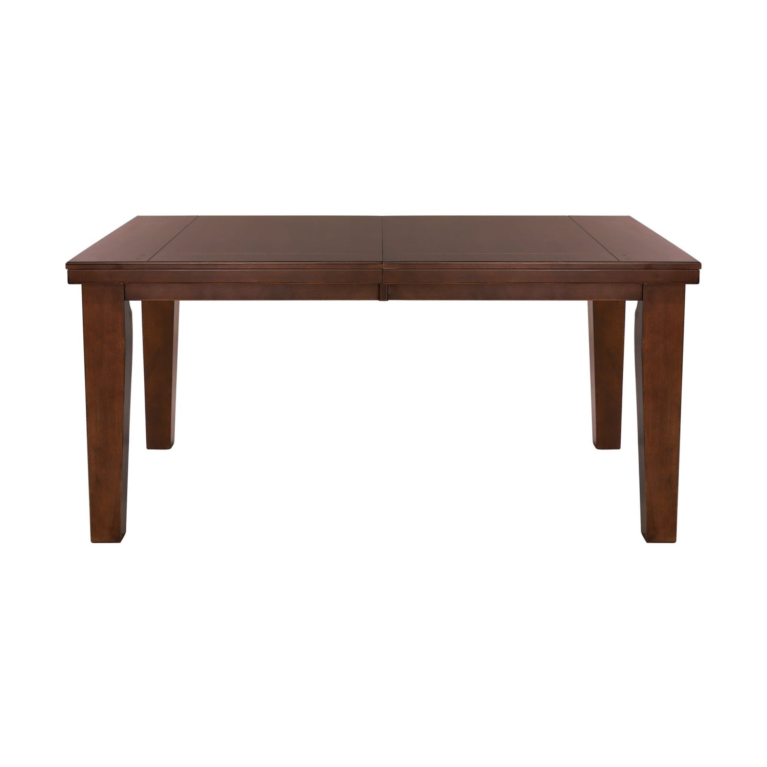 Contemporary Dark Oak Finish Dining 5pc Set Table w Self-Storing Leaf and 4x Side Chairs Solid Clean Lines Design Furniture - Home Elegance USA