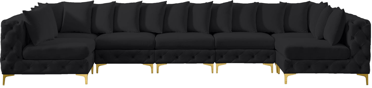 Tremblay - Modular Sectional 7 Piece - Black - Fabric - Home Elegance USA