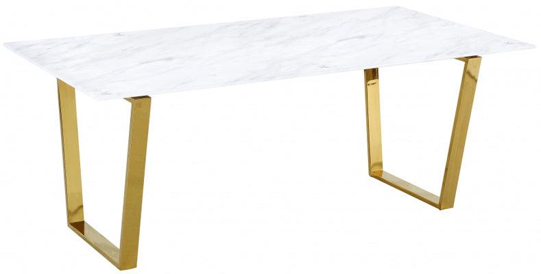 Cameron Gold Dining Table - 712 - T | Meridian | Home Elegance USA
