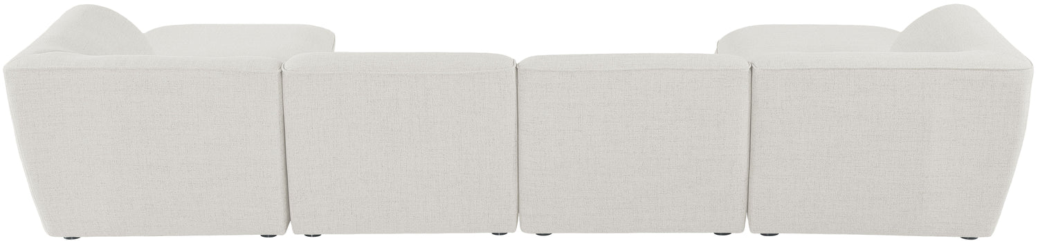Miramar - Modular Sectional 6 Piece - Cream - Modern & Contemporary - Home Elegance USA