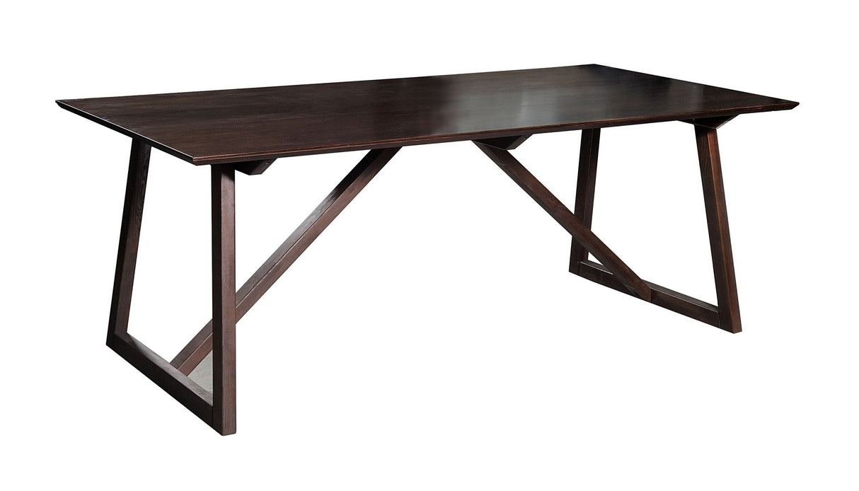 Vig Furniture Modrest Chrissy - Modern Solid Walnut Beechwood Dining Table