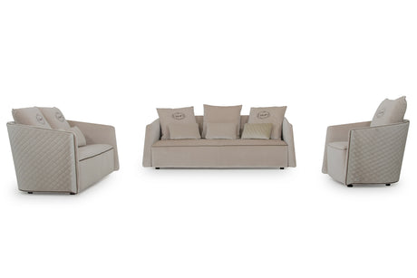Vig Furniture A&X Talin Modern Beige Fabric Sofa Set
