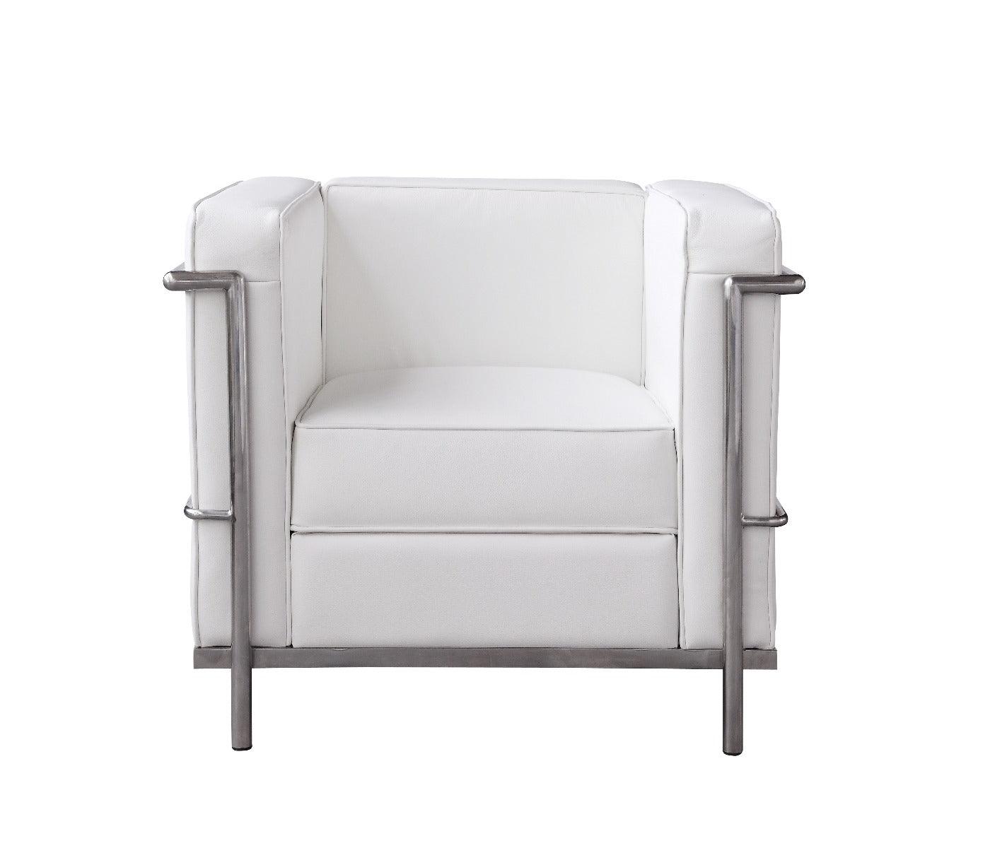 Cour 2 Piece Living Room Set In White - 176551 - 2Set | J&M | Home Elegance USA