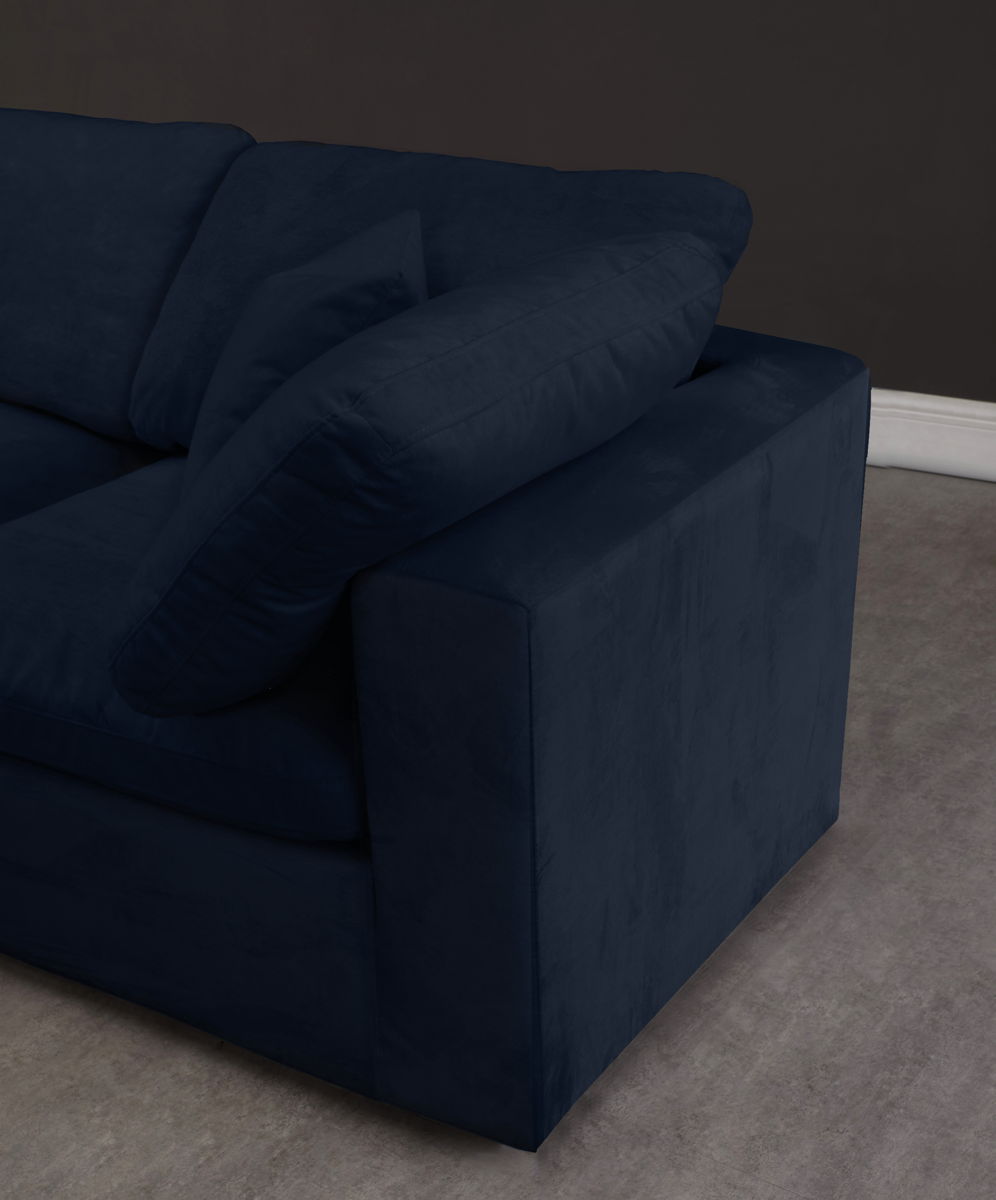 Cozy - Modular Sectional Cloud - Navy - Fabric | Home Elegance USA