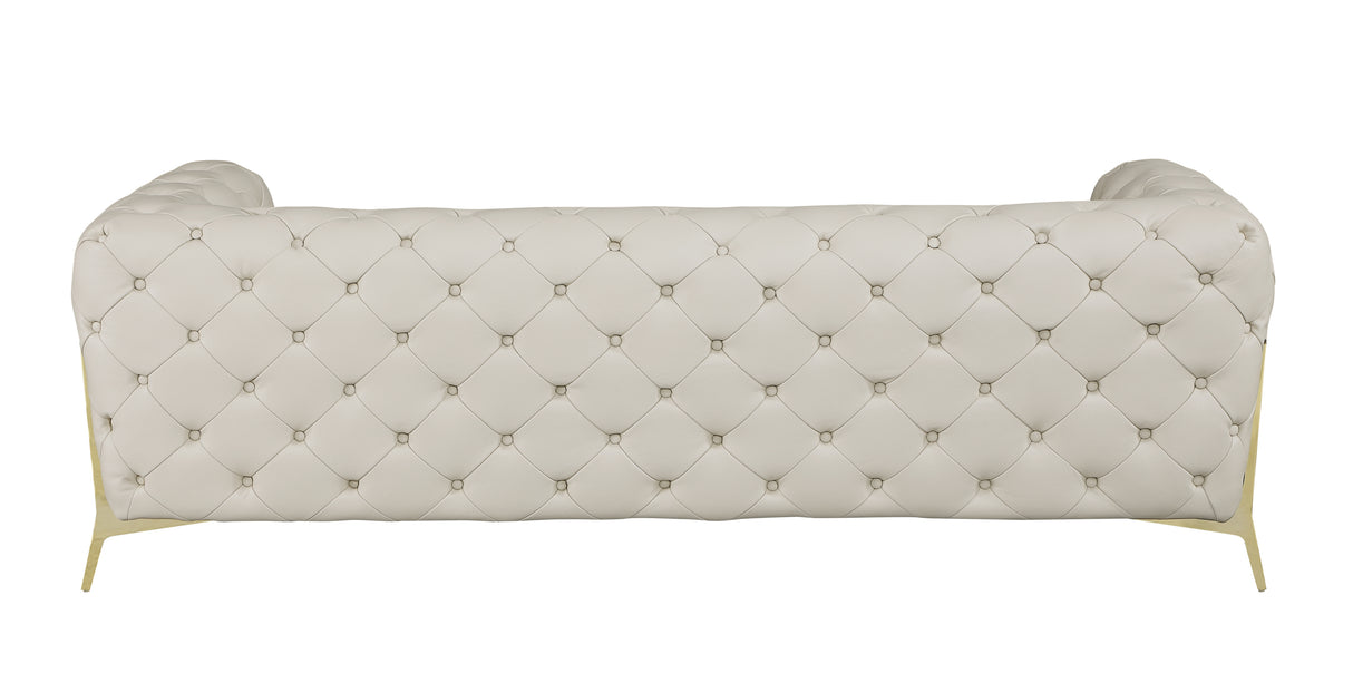 Global United Top Grain 100% Italian Leather Sofa - Home Elegance USA