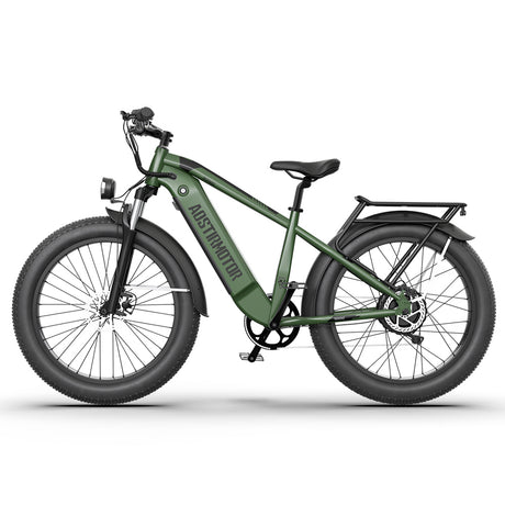 AOSTIRMOTOR new pattern 26" 1000W Electric Bike Fat Tire 52V15AH Removable Lithium Battery for Adults