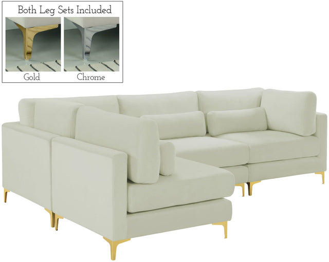 Julia - Modular Sectional 4 Piece - Cream - Home Elegance USA